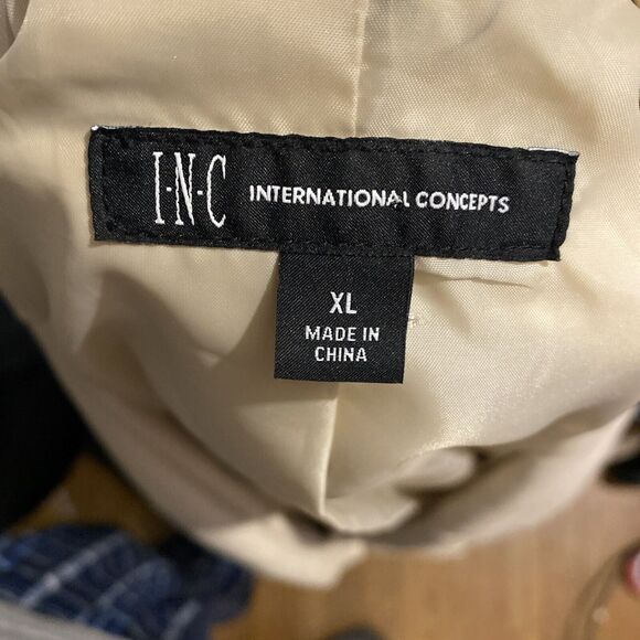 Inc International Concepts Womens Faux Leather Jacket‎ XL Cream - Picture 3 of 7